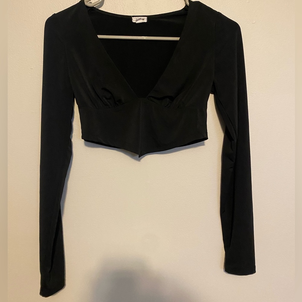 Garage Black Crop Top